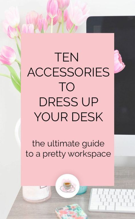 10 Desk Accessories to Dress Up Your Desk - we all need a pretty workspace and here are some great accessories to get you there! Desk Surface Ideas, Office Floral Decor, How To Decorate My Desk At Work, Professional Office Decorating Ideas For Work Business, Inviting Office Decor, Cute Office Supplies Desk Accessories, Relaxing Office Decor, Office Wall Organization Above Desk, Office Decorating Ideas For Work Modern