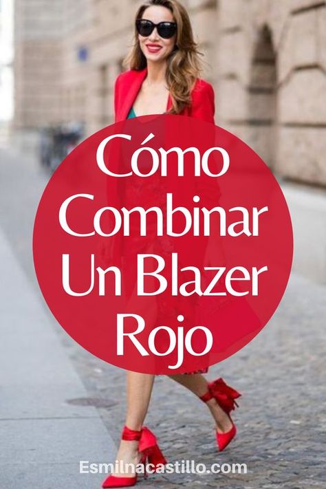 Vestido Con Blazer Outfits, Red Blazer Outfit Casual, Red Blazer Outfit For Work, Red Jacket Outfit, Red Blazer Outfit, Outfit Pantalon, Outfit Botas, Animal Print Outfits, Outfit Mujer