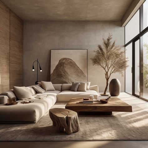 7+ Wabi Sabi Style Home Design Ideas for Embracing Imperfection • 333+ Art Images Wabi Sabi Living Room, Earthy Living Room, Wabi Sabi Interior, Japandi Home, Modern Boho Living Room, Japandi Living, Boho Living Room, Living Room Inspo, Minimalist Living