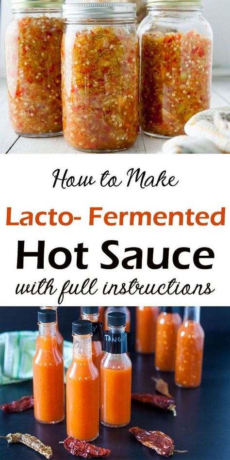 Fermenting Hot Sauce, Fermented Jalapenos, Fermented Peppers, Fermented Hot Sauce Recipe, Fermented Hot Sauce, Condiments Recipes, Recipe Sauce, Spicy Ketchup, Homemade Hot Sauce