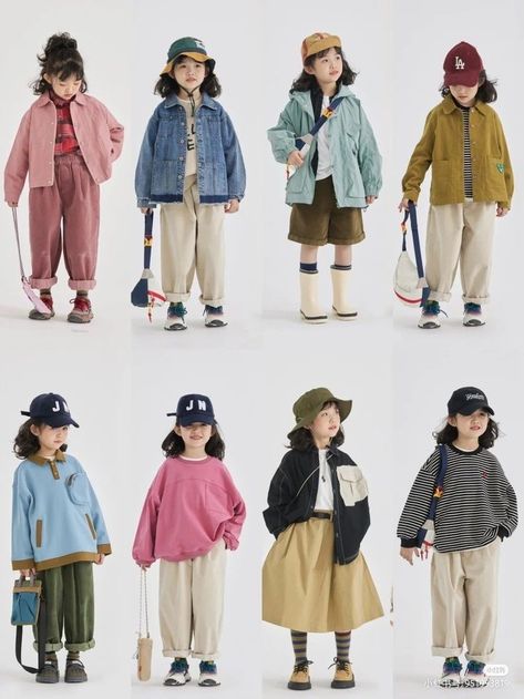 Japanese Kids Fashion, Skateboarding Fashion, Pick Your Outfit, Japanese Kids, Kids Ootd, Kleidung Diy, Kawaii Style, Straw Hats, Stylish Kids