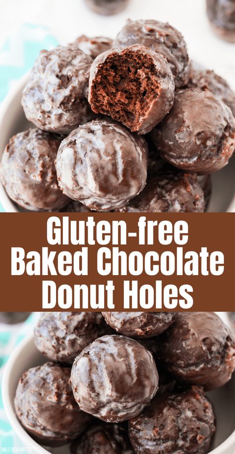 Chocolate Donut Holes, Patisserie Sans Gluten, Easy Gluten Free Desserts, Chocolate Donut, Gluten Free Donuts, Sans Gluten Sans Lactose, Gluten Free Bakery, Gluten Free Desserts Recipes, Donut Holes