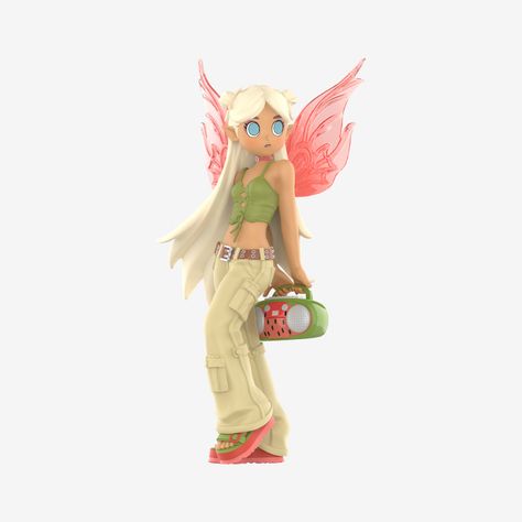 Peach Riot Punk Fairy Series Figures - POP MART (Canada) Peach Riot, Punk Fairy, Kawaii Heart, Disney Sign, Mosh Pit, Blind Boxes, Fairy Figurines, Pop Mart, Display Picture