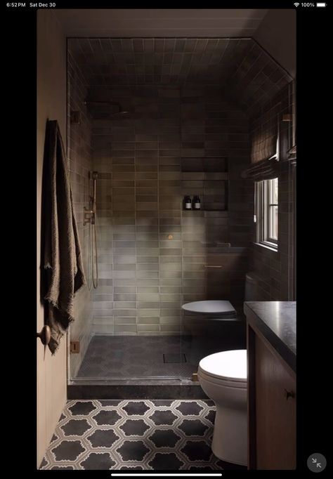 Katie Hodges Design, Masculine Bathroom, 1940s Home, Architecture Construction, Bathroom Design Inspiration, Pacific Palisades, Residential Interior Design, Bathroom Renos, Interior Design Firm