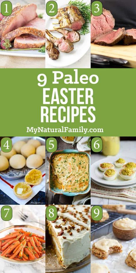 Paleo Easter Recipes #paleo #paleorecipes #mynaturalfamily Paleo Easter Recipes, Paleo Easter, Easter Recipes Dinner, Keto Easter, Easter Dinner Ideas, Healthy Easter Recipes, Primal Living, Dinner Meat, Easter Food Appetizers