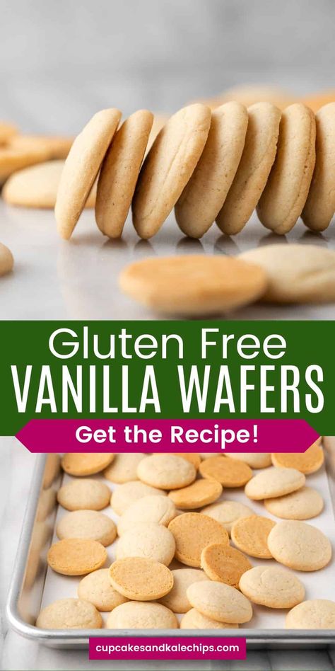 Dairy Free Vanilla Pudding, Oat Cookies Healthy, Gluten Free Vanilla Wafers, Vanilla Wafer Recipe, Glutenfri Baking, Banana Oat Cookies, Gf Cookies, Gf Food, Cookies Healthy