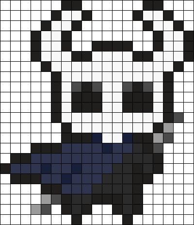 Hollow Knight Perler Beads, Demon Pixel Art, Doom Scrolling, Hollow Night, Pixel Art Templates, Art Templates, Pattern Maker, Hama Bead, Beads Ideas