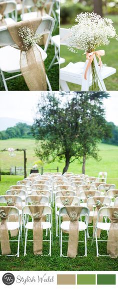 amazing wedding chair decoration with babysbreath Wedding Ceremony Chairs, Backyard Wedding Decorations, Small Backyard Wedding, Ceremony Chairs, Wedding Chair Decorations, Chair Covers Wedding, Wedding Chair, Outdoor Wedding Decorations, Outside Wedding