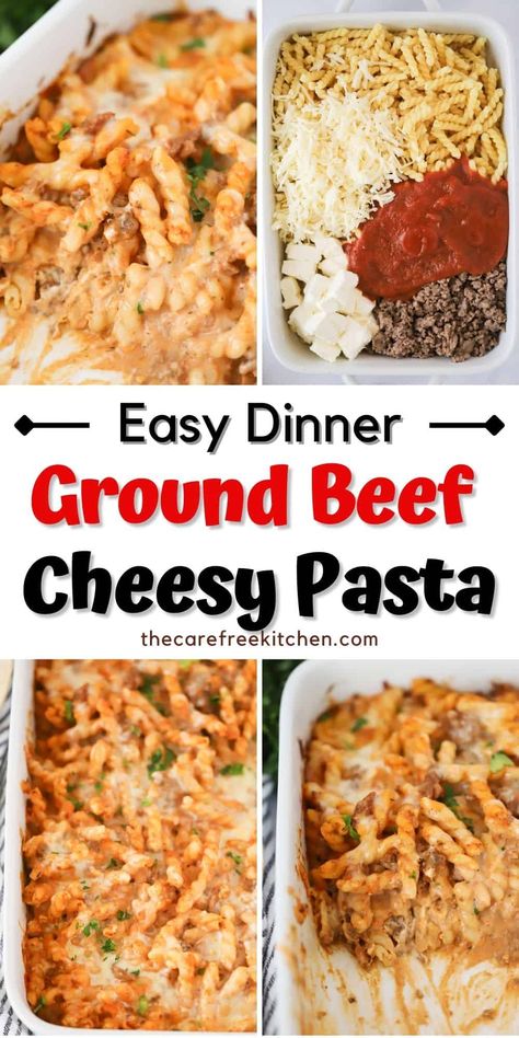 Ground Beef Mozzarella Pasta Recipes, Creamy Beef Pasta Bake, Simple Beef Pasta Recipes, Ground Beef Shell Pasta, Ground Beef Pasta With Cream Cheese, Meals With Ground Beef And Pasta, Ground Beef Pasta Bake Recipes, Pasta Ideas With Ground Beef, Hamber Recipes Ground Beef With Pasta