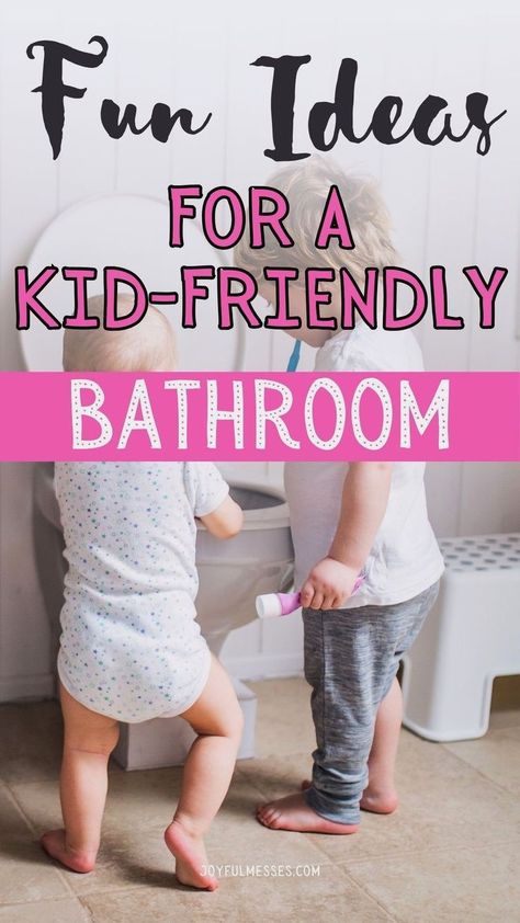 Whether you have a kid's bathroom in your home, or you just want to make your bathroom fun and accessible for kids, check out these fun ideas for a kid-friendly bathroom. From childproofing your bathroom and bathroom organization hacks  to bathroom essentials for young and older kids, I'm sharing mom advice on how to create a fun kid-friendly bathroom! Girls Bathroom Ideas Kids, Kid And Guest Bathroom Ideas, Kids And Guest Bathroom Ideas, Kids Bathroom Ideas For Boys, Boys Bathroom Ideas Kid, Toddler Girl Bathroom Ideas, Toddler Bathroom Ideas, Unisex Kids Bathroom Ideas, Kids Bathroom Decor Ideas