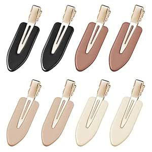 YIERSO 8 Pcs No bend Hair Clips No Crease Makeup Hair Clip Duckbill Clips No Dent Creaseless Flat Clip Alligator Hair Barrettes for Salon Hairstyle Women Girls Makeup Accessories (Black Coffee) No Crease Hair Clips, No Bend Hair Clips, Tiny Hair Clip, Crease Makeup, Flat Hair, Hairstyle Women, Girls Makeup, Hair Barrettes