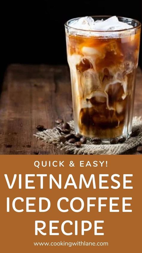 Vietnamese Coffee Recipe, Vietnamese Iced Coffee Recipe, Vietnamese Spring Rolls Recipe, Easy Asian Noodle Recipes, Buns Recipe Easy, Easy Vietnamese Recipes, Thai Iced Coffee, Iced Latte Recipe, Vietnamese Iced Coffee