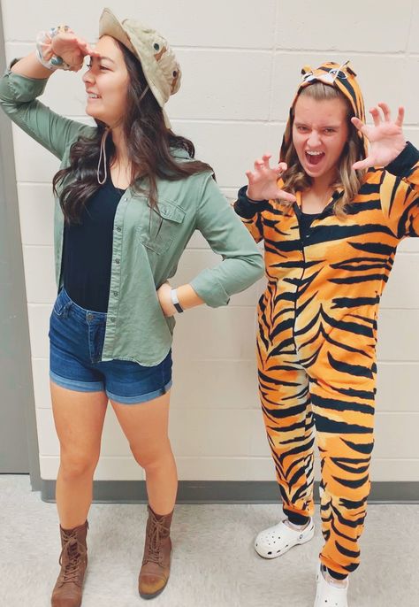 Safari Spirit Day Outfits, Safari Day Spirit Week, Safari Dress Up Day At School, Hoco Dress Up Days, Jungle Outfit, Dress Up Days, Football Friday, School Spirit Week, Homecoming Themes