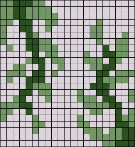 Pixel Art Pattern Plants, Vine Pixel Art, Nature Perler Beads, Minecraft Vines, Pixel Leaf, Leaf Pixel Art, Pixel Art Plants, Pixel Art Nature, Green Pixel Art