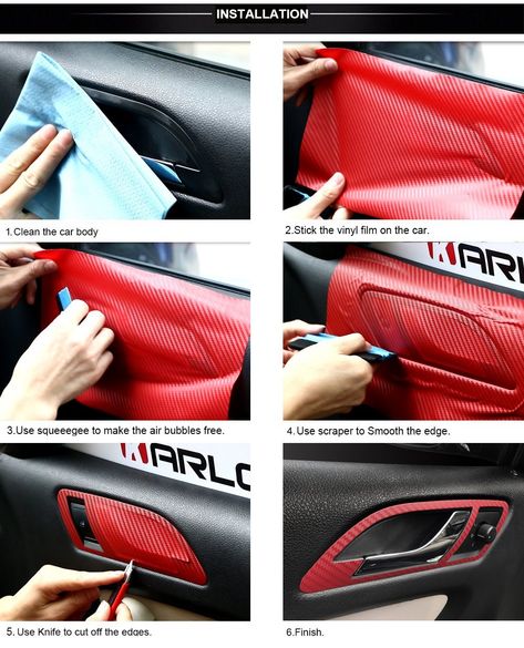 3D Carbon Fiber Vinyl DIY Wrap Sheet Roll Film Waterproof Car stickers and Decals Motorcycle Car Styling Accessories Automobiles Size:30cmx127cm OUR GUARANTEE If you don't have a HAPPY shopping experience, contact us at support@commonlee.com and we will make it right for you so that you're 100% satisfied. There's absolutely ZERO RISK buying from the Commonlee official store - so send us an email if you need any assistance. 5-POINT HAPPINESS CHECKLIST  FREE shipping. No surprises or hidden fees. Carbon Fiber Wrap, Car Interior Diy, Jeep Wrangler Accessories, Vinyl Wrap Car, Custom Car Interior, Carbon Fiber Vinyl, Sticker For Car, Maserati Ghibli, Diy Wrap