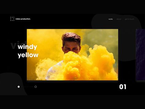 Video Portfolio Design, Video Portfolio Website, Video Production Website Design, Video Layout Design, Video Website Design, Video Production Website, Portfolio Video, Website Animation, Web Animation