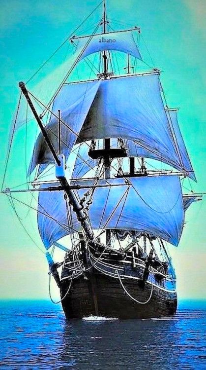 Pirate Ship Art, Navi A Vela, Der Gentleman, Old Sailing Ships, Clipper Ship, Ship Tattoo, Sailing Vessel, Ship Drawing, Ship Paintings