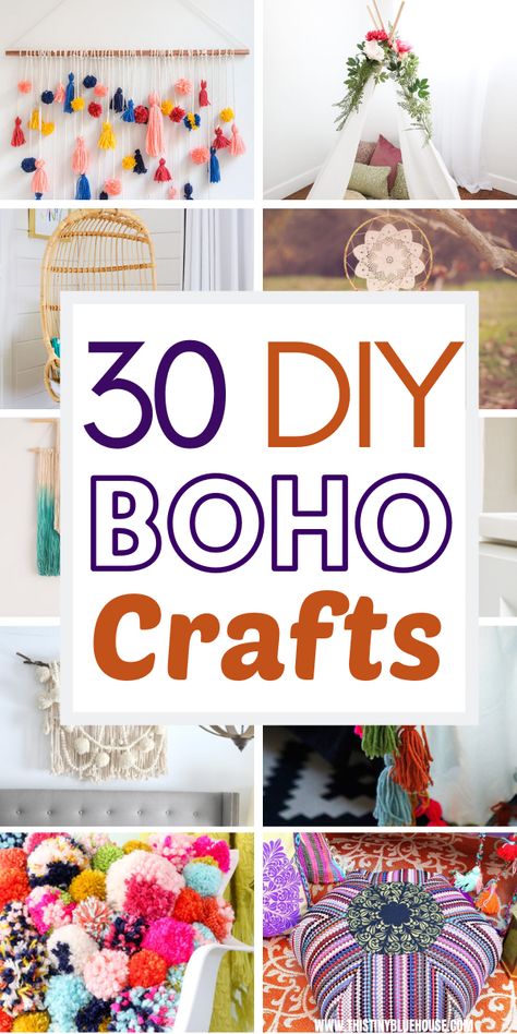 Add tons of Boho flair to your home with this stunning collection of dollar store Boho craft ideas. They are easy to make & most importantly wont break the bank. Hippy Crafts Diy, Diy Boho Patio Decor, Romani Room Decor, Easy Boho Crafts, Diy Hippy Decor, Boho Diy Room Decor, Easy Diy Boho Home Decor, Diy Bohemian Decor Crafts, Dollar Tree Boho Diy