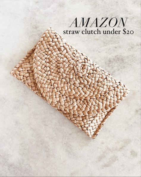 Love this straw clutch from Amazon! Woven Clutch Bag, Straw Clutch Purse, Teacher Fits, Casual Clutch, Straw Clutch, Spring Bags, Vacation Mode, Digital Gift Card, Digital Gifts