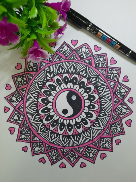 Colour Ful Mandala Art Easy, Colorful Mandala Drawing Easy, Mandela Art Easy Mandala Design, Mandala Art Design Colour, Mandela Art Colorful, Mandala Painting Easy, Mandala Art Cute, Mandala Art Colorful Patterns, Easy Mandala Drawing Simple