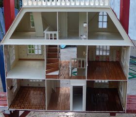 Fairfield Dollhouse Interior, Half Scale Dollhouse, Dollhouses Ideas, Fairfield Dollhouse, Fairfield House, The Half Of It, Restoring Old Furniture, Diy Barbie House, Dry Sink