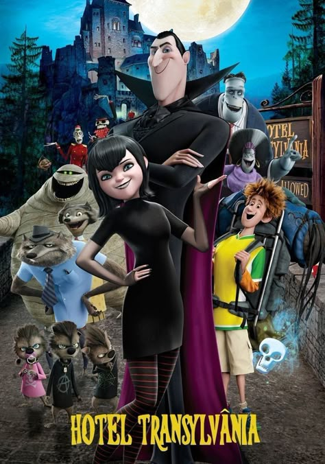 Hotel Transylvania (2012) Hotel Transylvania Poster, Hotel Transylvania 2012, Hotel Transylvania 1, Transylvania Movie, Hotel Transylvania Movie, Legendary Monsters, Monster Hotel, Hotel Transylvania, Halloween Movies