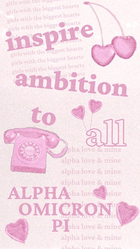 Aoii Aesthetic, Alpha Omicron Pi Graphics, Aoii Graphics, Paddle Sorority Big, Sorority Rush Week, Paddle Sorority, Aoii Sorority, Pr Ideas, Alpha Alpha