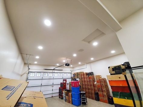 We hope everyone had a great holiday! We’ve just been over here working away. We added some recessed lighting to this large garage!   Get your estimate here: https://azrecessedlighting.com/request-an-estimate/  You can also call us at (623) 335-2274 Pot Lights In Garage, Garage Recessed Lighting, Garage Lighting Ideas Indoor, Garage Lights Interior Ceilings, Garage Lighting Interior Ceilings, Can Light Placement, Garage Lighting Ideas, Ceiling Can Lights, Canned Lights