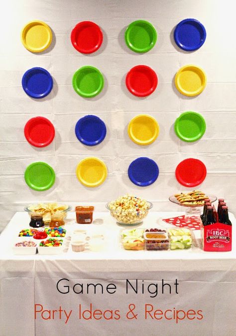 Game night party ideas & recipes #GameNightIn #Ad Games Night Party, Board Game Night Party, Adult Game Night Party, Family Game Night Party, Game Night Decorations, Game Night Party, Board Game Themes, Games For Ladies, Adult Game Night