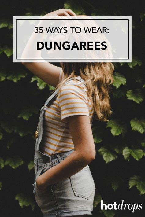 Don't miss: How to wear dungarees throughout the year  #womensdungarees #dungareeoutfits #overalls #dungareesoutfit How To Style Dungaree Dress, Dungarees Outfit Shorts, Dungarees Outfit Summer, Cute Dungaree Outfits, Short Dungarees Outfit, Dungaree Outfit Ideas, How To Style Dungarees, Denim Dungarees Outfit, How To Wear Dungarees