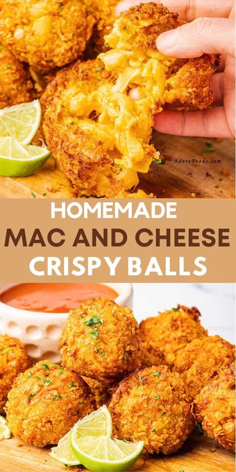 Easy macaroni bites! Perfectly sized for a quick bite, these cheesy delights are ideal for game nights, parties, or just because. Follow our simple recipe and enjoy the cheesy goodness in every bite! 🧀🎉 #EasyMacaroniBites #CheeseBites #SavorySnacksRecipes #FingerFoodRecipe #MacAndCheeseBalls Salty Snacks For Party Finger Foods, Filling Appetizers For Party, Quick Easy Appetizers Parties Simple, Food For Game Night, Cheese Bites Air Fryer, Savory Snacks Easy Quick, Game Night Food Ideas, Macaroni Bites, Salty Snacks For Party