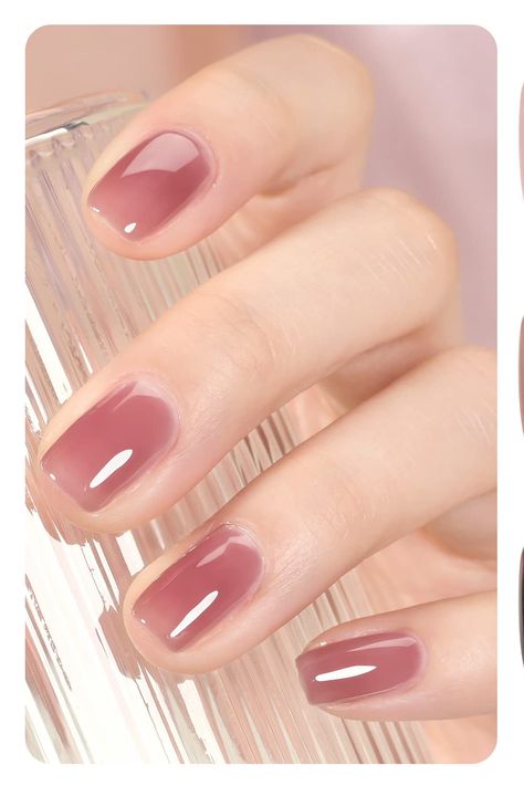 A close-up of a pale pink nail polish bottle, promising a timeless and chic look that's perfect for all occasions. Opaque Pink Nails, Best Nail Color For Pale Skin, Nails Pale Skin, Pink Manicures, Pale Pink Nail Polish, Sheer Gel Polish, Rose Pink Nails, Nail Colors For Pale Skin, Pale Nails