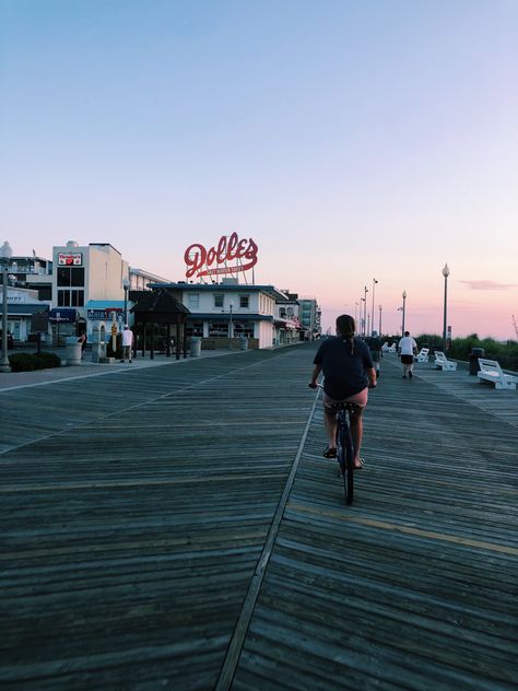 East Coast Beach Town Aesthetic, Rehoboth Beach Delaware Aesthetic, Small Beach Town Aesthetic, Delaware Aesthetic, Coastal Town Aesthetic, Beach Lifestyle Aesthetic, Beach Town Aesthetic, Rehoboth Beach Boardwalk, Beach Life Hacks