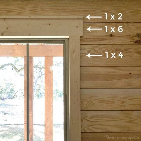 Simple window trim, and how to get it even if your windows are surrounded by boring drywall. #farmhousewindows #trim #windowtrim Simple Window Trim, Farmhouse Window Trim, Diy Window Trim, Farmhouse Trim, Interior Window Trim, Farmhouse Window Treatments, Simple Farmhouse, Farmhouse Window, House Trim