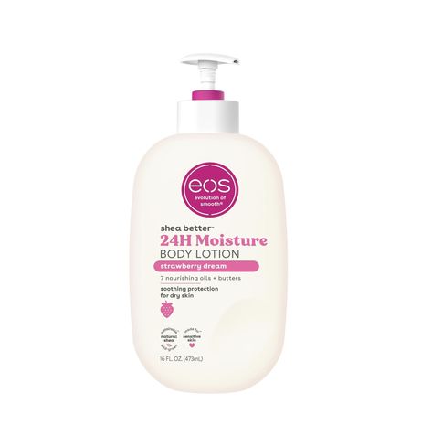 eos Shea Better Body Lotion- Strawberry Dream, 24-Hour Moisture Skin Care, Lightweight & Non-Greasy, Made with Natural Shea, Vegan, 16 fl oz Eos Strawberry Dream, Eos Body Lotion, Better Body, Eos, Body Lotion, Beauty And Personal Care, Lotion, Moisturizer, Skin Care