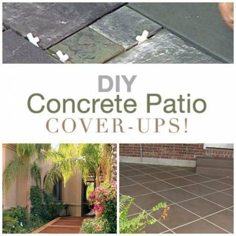 DIY Ideas To Update Your Worn Out Concrete Patio http://homeandgarden.craftgossip.com/diy-ideas-to-update-your-worn-out-concrete-patio/ Patio Coverings, Diy Concrete Patio, Concrete Patio Makeover, Concrete Patios, Patio Cover, Diy Concrete, Concrete Pavers, Patio Diy, Diy Outdoor Decor