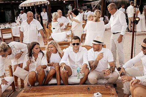 Ibiza White Party Outfit, White Beach Club Outfit, All White Party Outfits Beach, All White Theme Party Outfit, All White Boho Outfit, White Party Outfit Casual, All White Wedding Guest Outfit, All White Cocktail Party, White Boat Party Outfit