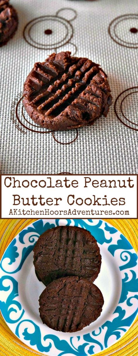 Rich cocoa powder is added to my favorite cookie recipe!  Chocolate Peanut Butter Cookies are so easy to make and a family favorite recipe they will ask for time and time again. #Choctoberfest Coco Powder Recipes, Powdered Peanut Butter Cookies, Cocoa Butter Recipes, Cocoa Powder Recipes, Cocoa Powder Cookies, Pumpkin Chocolate Chip Bread, Cocoa Recipes, Favorite Cookie Recipe, Cocoa Cookies