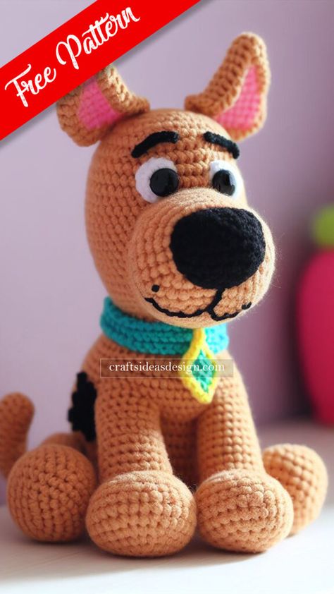 Popular Free Crochet Patterns, Tigger Crochet Pattern Free, Character Crochet, Crochet Characters, Disney Crochet Patterns, Crocheted Animals, Dog Patterns, Amigurumi Minta, Crochet Dog Patterns