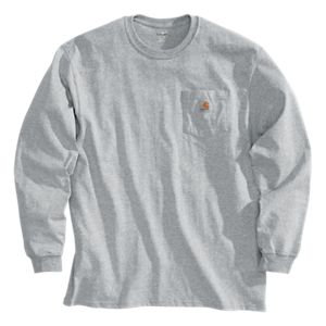 Carhartt Long Sleeve, Safety Workwear, Carhartt Shirts, Carhartt Workwear, Mens Workwear, Carhartt Mens, Jersey Knit Fabric, Pocket Tshirt, Work Shirts