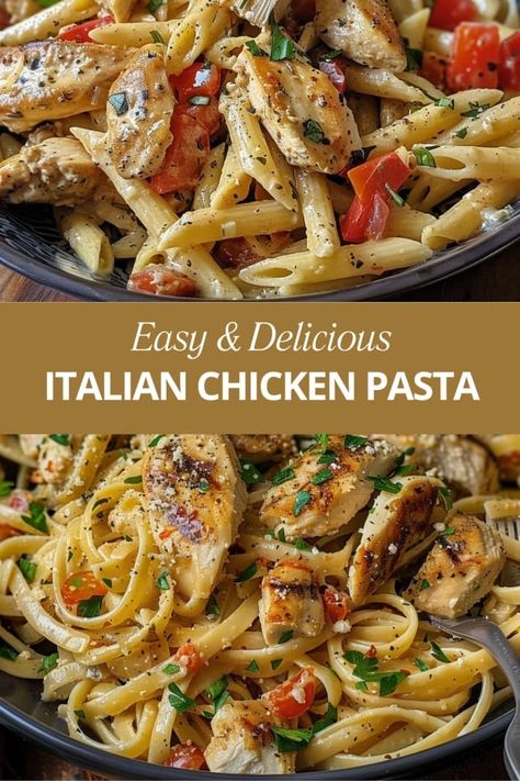 Italian Chicken And Rice Recipes, Italian Meal Ideas For Dinner, Italian Pasta Recipes With Chicken, Healthy Chicken Recipes Pasta, Chicken Pasta Dishes For Dinner, Italian Chicken And Pasta Recipes, Easy Chicken Pasta Recipes Healthy, Italian Pasta Salad With Chicken, Chicken Vegetable Pasta Recipes