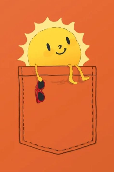 Pocketful of sunshine Art Print by Picomodi Pocketful Of Sunshine, Sunshine Art, Sun Drawing, Pocket Full Of Sunshine, 동화 삽화, Good Day Sunshine, Sun Illustration, Cute Sun, Happy Sun