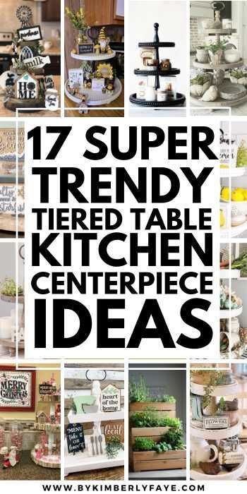 Whether you’re going for a rustic farmhouse look or something sleek and modern, these 17 Super Trendy Tiered Table Kitchen Centerpiece Ideas You’ll Love, Kitchen Table Centerpiece Tiered Stand, Kitchen Table Tiered Centerpiece Kitchen Centerpiece Ideas, Farmhouse Table Decor Centerpieces, Farmhouse Kitchen Table Centerpiece, Kitchen Table Decor Centerpiece, Tiered Centerpiece, Kitchen Table Centerpiece Ideas, Farmhouse Kitchen Table Decor, Trendy Kitchen Design, Tiered Table