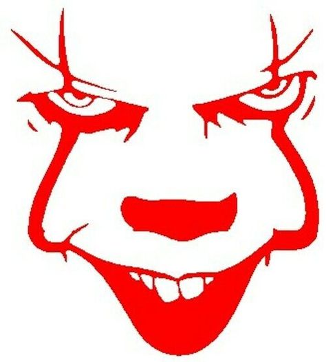 Easy Pennywise Painting, Easy Pennywise Drawing, Pennywise Pumpkin Stencil, Halloween Beer Pong, Pennywise Wreath, Pennywise Pumpkin, Ghost Face Paint, Face Sketches, Halloween Beer