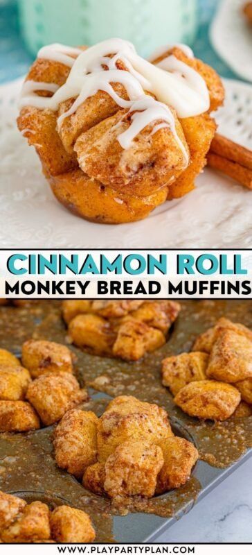 Monkey Bread Cake, Monkey Bread Cupcakes, Grand Biscuit Recipes, Mini Monkey Bread, Biscuit Monkey Bread, Meal Sides, Biscuit Cinnamon Rolls, Cinnamon Monkey Bread, Monkey Bread Muffins