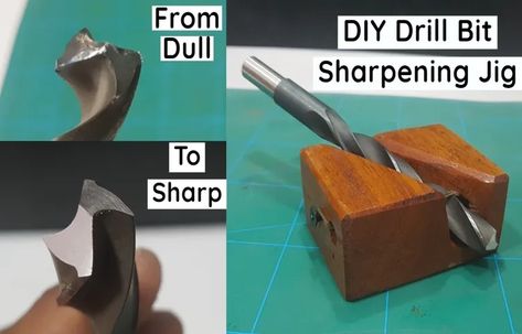 Are you tired of using dull drill bits and getting mediocre results? Do you wish there was a way to easily sharpen them without spending a fortune on ... Check more at https://toolsadvisers.com/how-to-sharpen-drill-bits-bench-grinder/ Chisel Sharpening Jig, Drill Bit Sharpening, Drill Bit Sharpeners, Metal Lathe Projects, Drill Press Table, Essential Woodworking Tools, Tool Room, Tool Storage Diy, Blade Sharpening