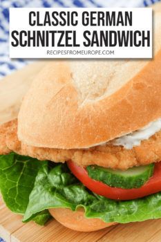 Schnitzel Sandwich Recipe, Pork Snitzel, Schnitzel Sandwich, German Schnitzel, Hand Held Food, Bavarian Recipes, Schnitzel Recipes, Best Sandwich Recipes, Classic Meatloaf Recipe