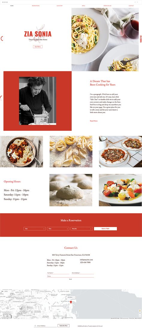 Italian Cuisine Website Template | Feast your eyes (and your appetite) on this fresh and fun template. Designed with restaurants in mind, this template is just what your culinary business needs to make a statement. Use Wix Restaurants to accept reservations, online orders, and customize your menu. It's easy to make this template your own, get started today! Italian Restaurant Website, Italian Restaurant Website Design, Italian Website Design, Restaurant Website Design Inspiration, Restaurant Web Design, Burger Street, Festival Website, Food Website Design, Bar Website