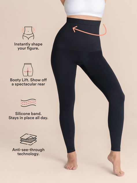 Calories Food, Supportive Bras, Shapewear Leggings, Shaping Leggings, House Hacks, Travel Capsule, Body Outfit, Shape Wear, Pocket Leggings