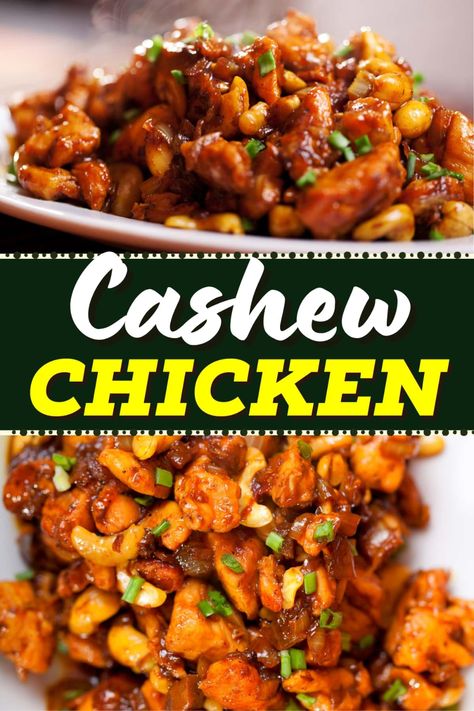 This cashew chicken recipe rivals any takeout order! It's savory, nutty, satisfying, and delicious. The best part is, you can have it ready in 30 minutes. Easy Cashew Chicken Recipe, Easy Cashew Chicken, Cashew Chicken Sauce, One Skillet Chicken, Chicken Cashew Stir Fry, Chicken Fried Rice Easy, Cashew Recipes, Cashew Chicken Recipe, Better Than Takeout